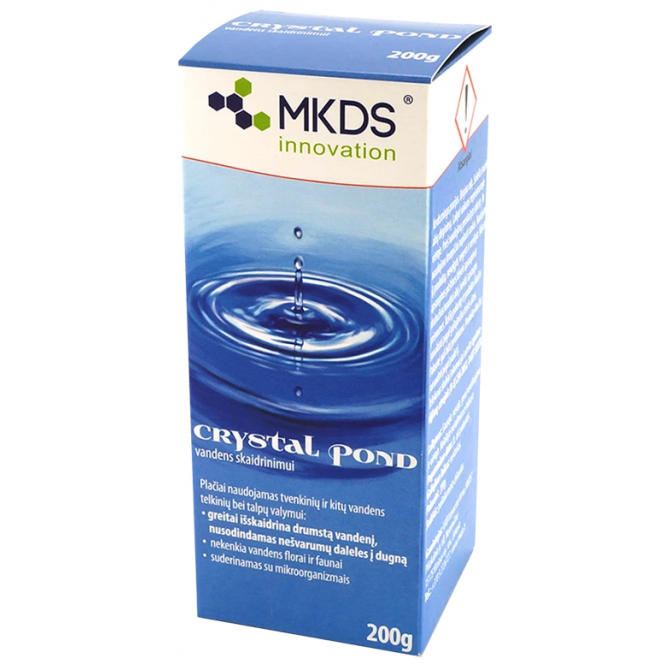 MKDS Crystal Pond ūdens dzidrinātājs 200g