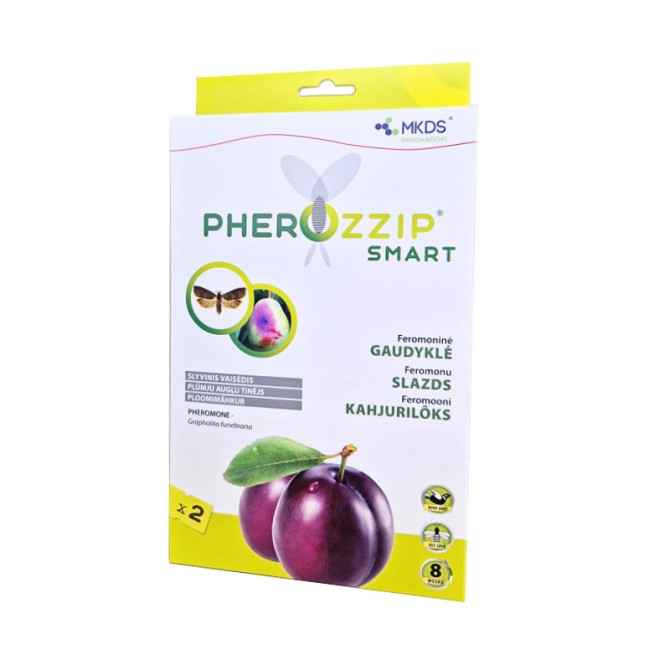 Feromonu lipīgais slazds plūmju augļu tinējiem SMART 2gab