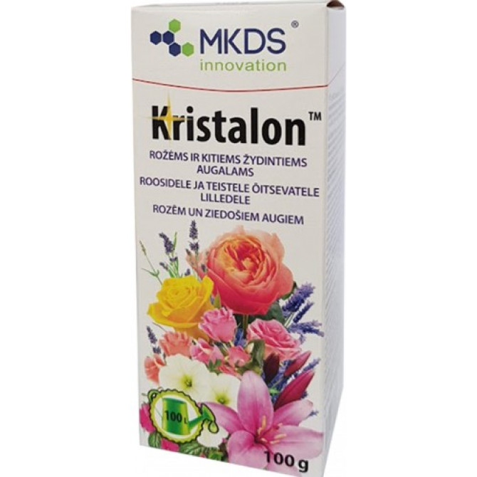 MKDS Kristalon Baltais - Rozēm, Ziedošiem augiem 100g