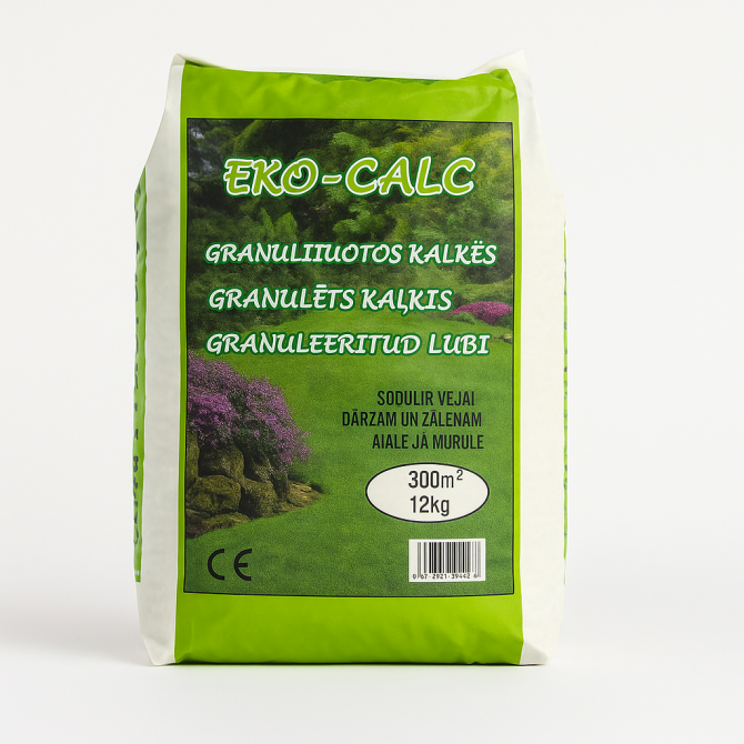 Granulēts kaļķis dārzam un zālienam 12kg