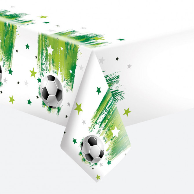 Papīra galdauts Futbols ar zvaigznēm 120x180cm