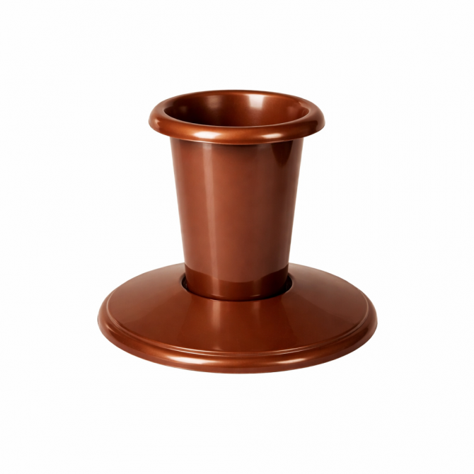 Vāze zemā vara krāsā