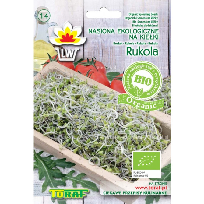 Rukola BIO diedzējamās sēklas 10g
