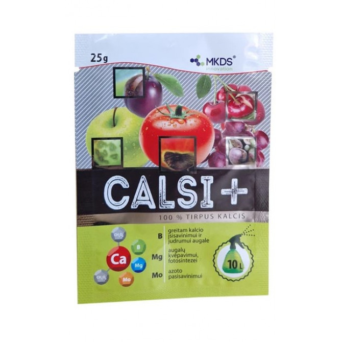Calsi+ kalcija mēslošanas līdzeklis ar mikroelementiem B, Mg, Mo 25g