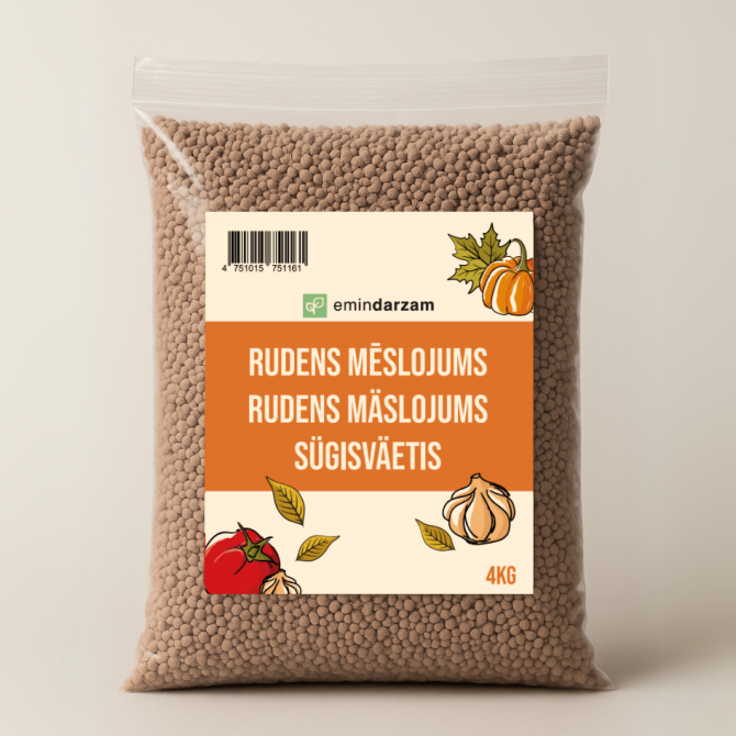 Emin Dārzam Mēslojums Rudens 4kg
