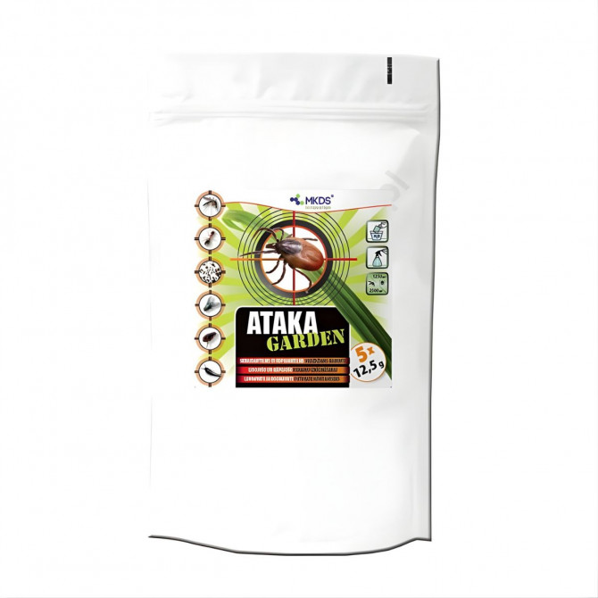 MKDS Ataka Garden līdzeklis pret rāpojošiem kukaiņiem (5 × 12,5 g)