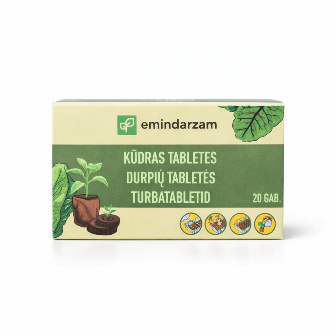  Kūdras tabletītes 36mm 20gab